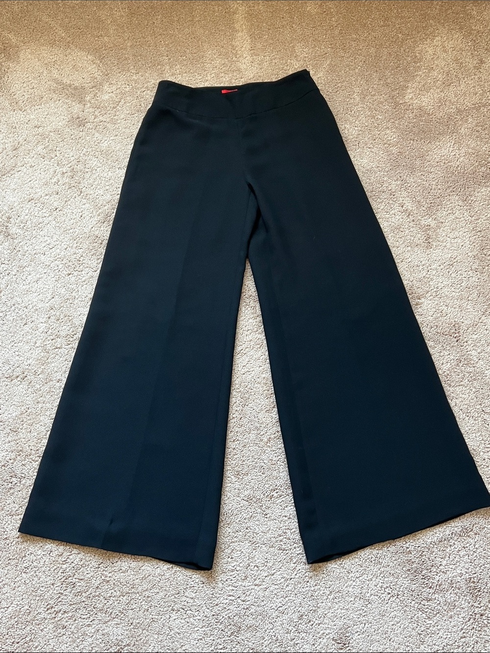 Oscar by Oscar de la Renta Black Wide-Leg Pants